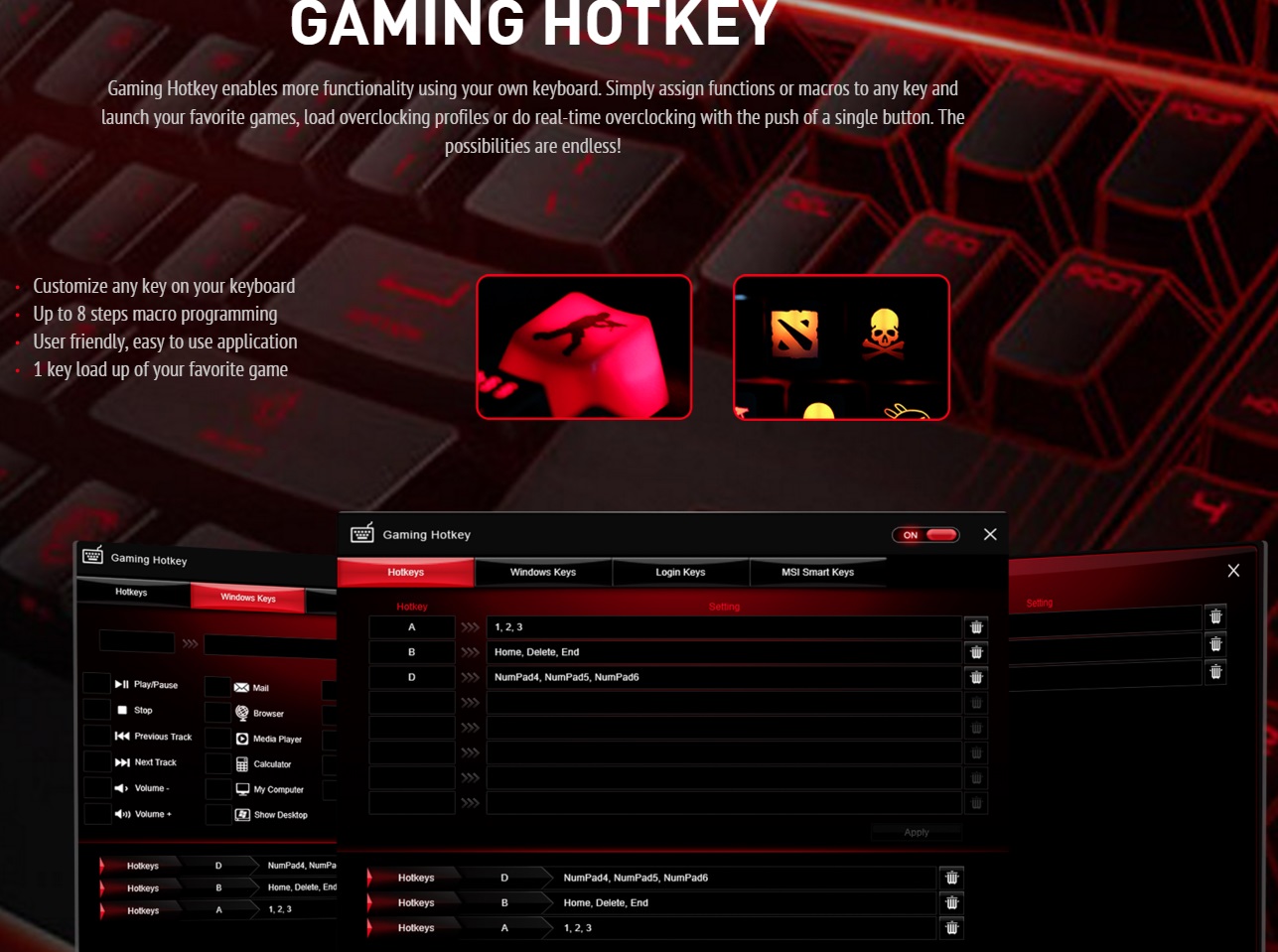 Msi gaming hotkey как удалить